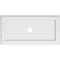 Ekena Millwork Rectangle Architectural Grde PVC Ceiling Medallion, 34"W x 17"H x 3"ID x 11 3/4"C x 1"P, One-Piece CMP34X17RE-03000 - alternate 1